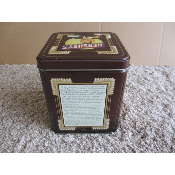 Hersheys Vintage-Inspired Square Chocolate Tin With Retro Advertising Graphics - Picture 4 of 4